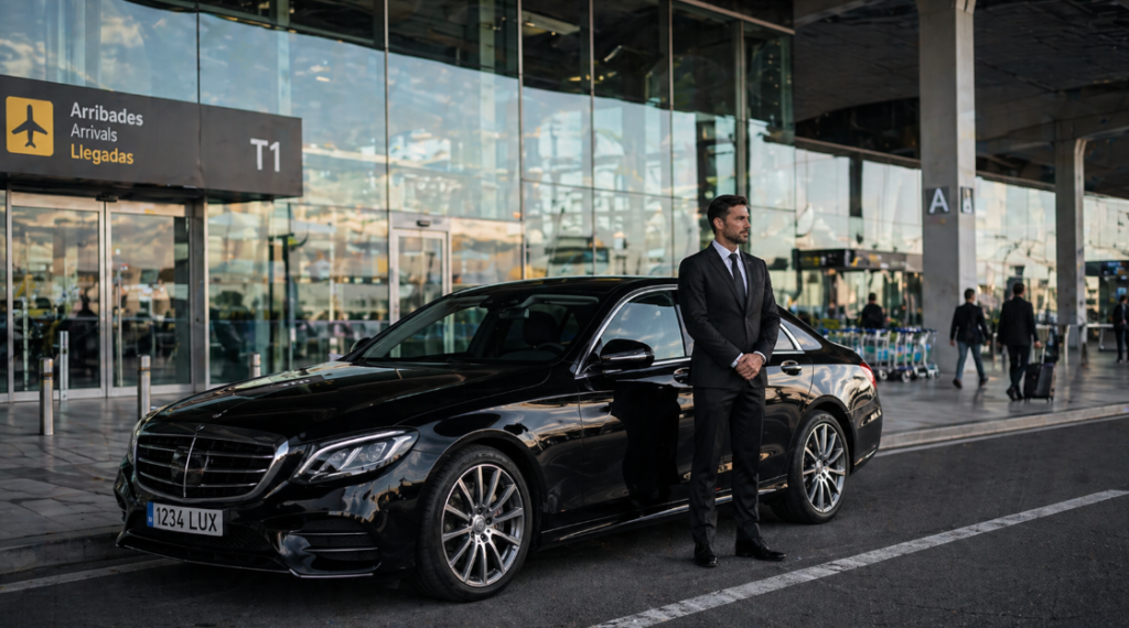Transfer privado al Aeropuerto de Barcelona con chófer profesional